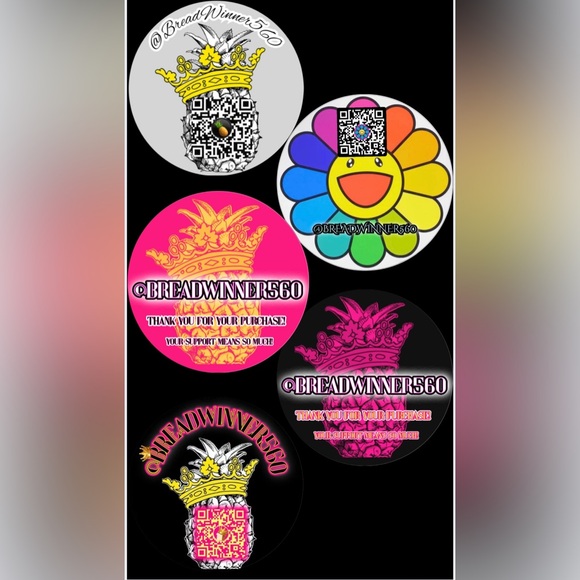 100 CUSTOM QR CODE STICKERS - Picture 2 of 16